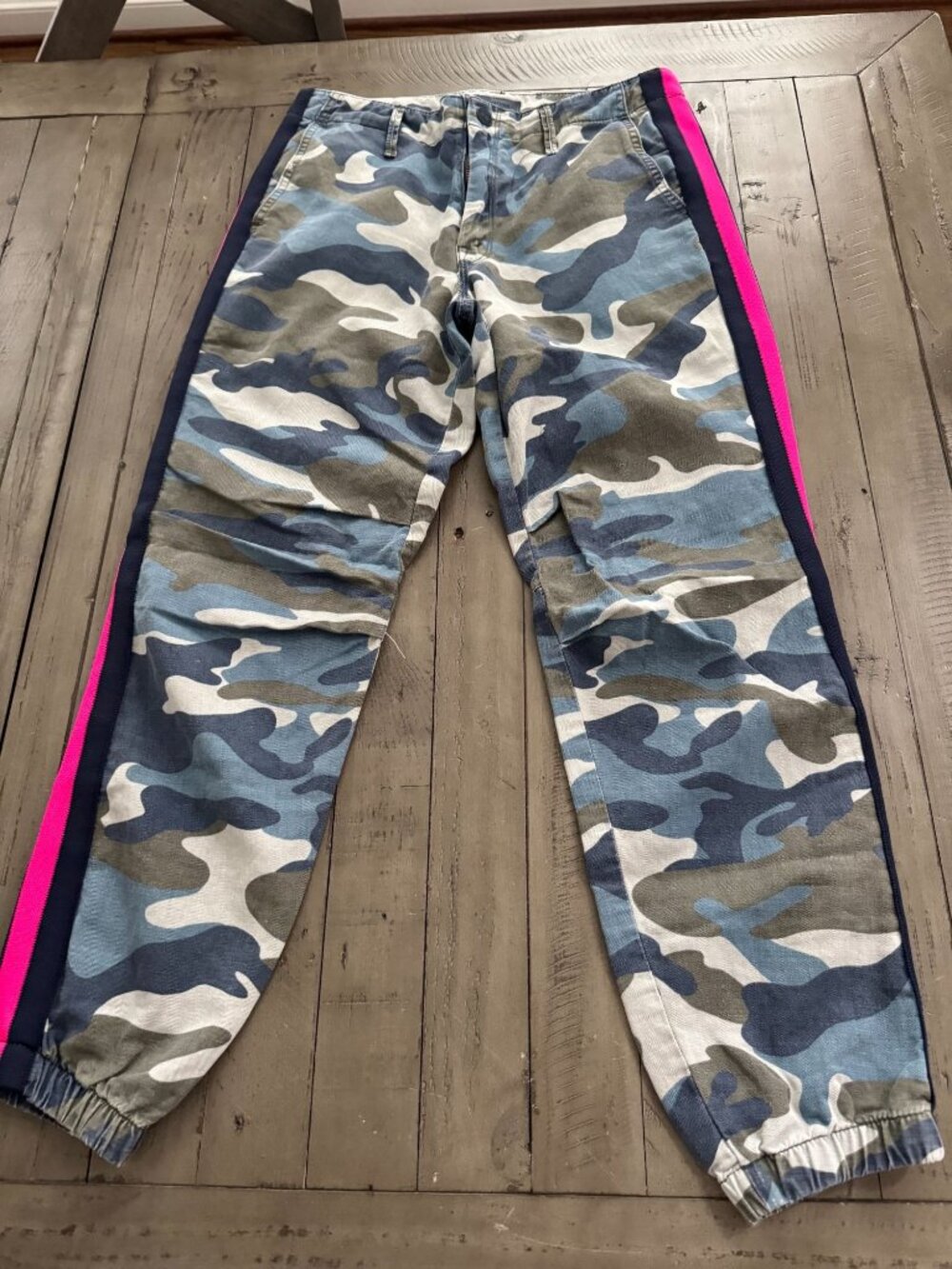 MOTHER The No Zip Misfit Pants Girl, Boy Etc. Camouflage Size 26